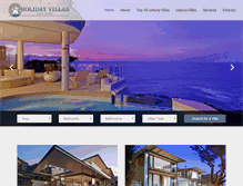 Tablet Screenshot of holidayvillascapetown.com